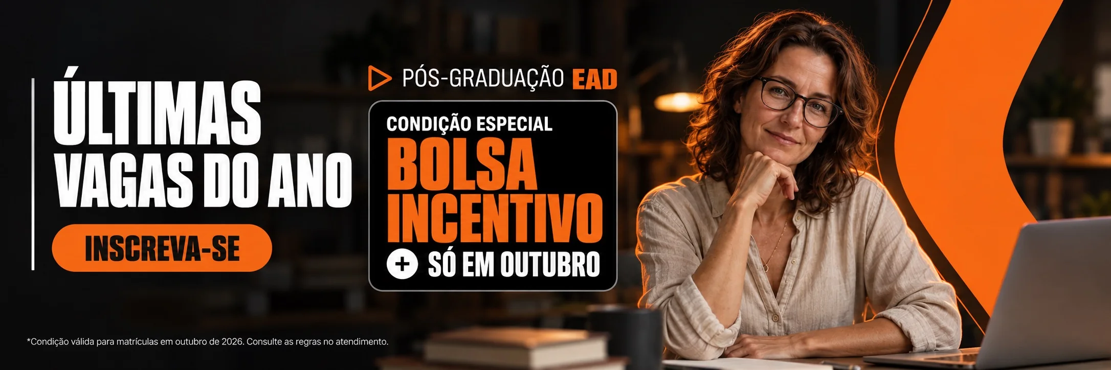 Pós-Graduação EAD da Unicorp: Bolsa Incentivo, últimas vagas do ano. Inscreva-se