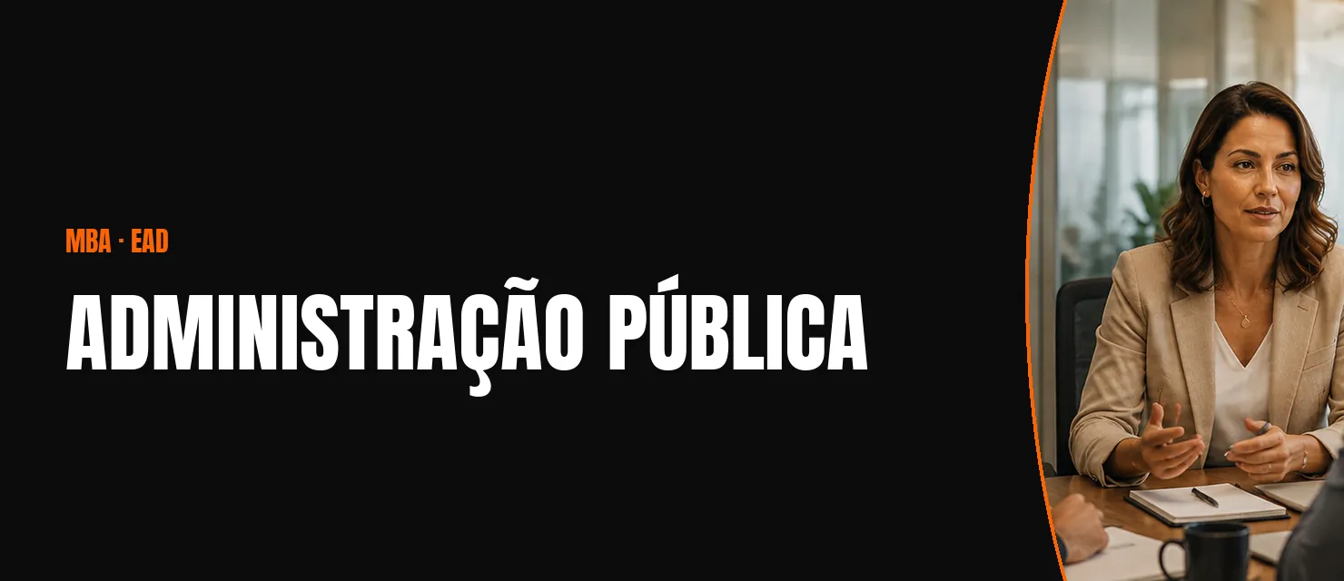 Arte do curso MBA em Administração Pública