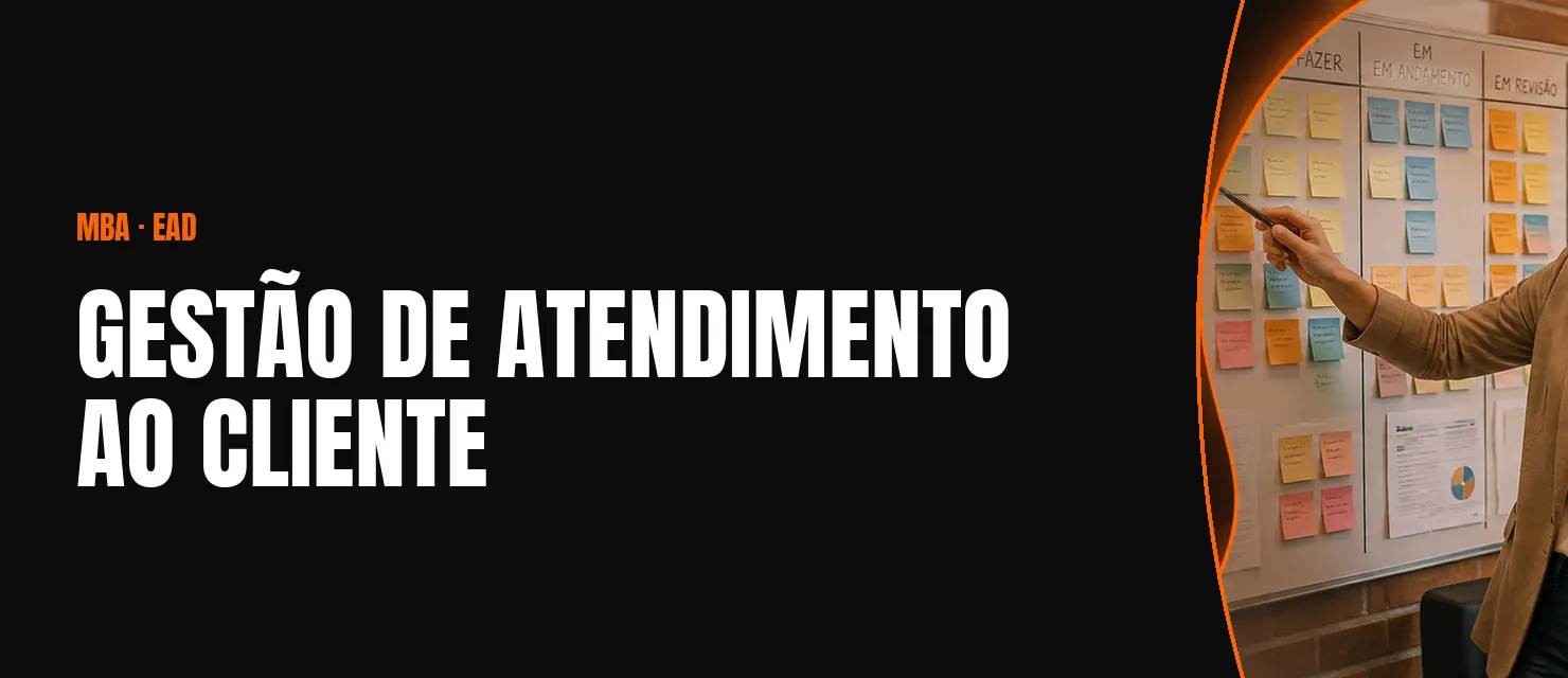 Arte do curso MBA em Gestão de Atendimento ao Cliente