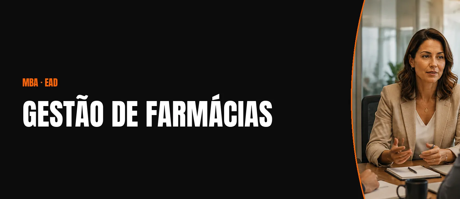 Arte do curso MBA em Gestão de Farmácias