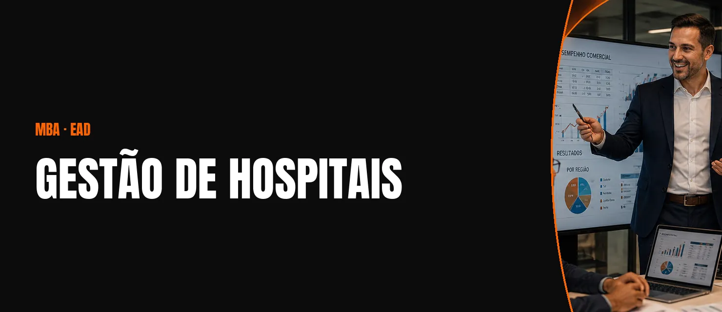 Arte do curso MBA em Gestão de Hospitais