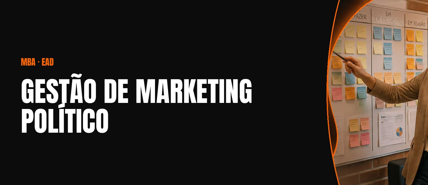 Arte do curso MBA em Gestão de Marketing Político