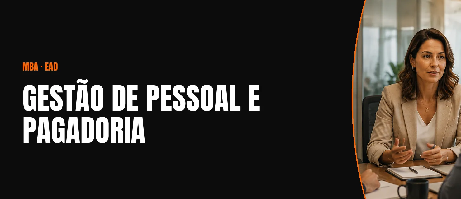 Arte do curso MBA em Gestão de Pessoal e Pagadoria