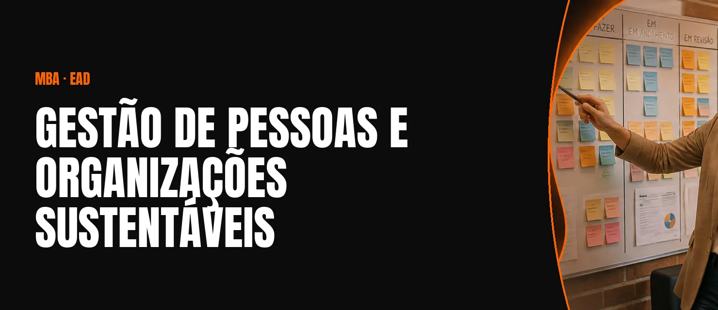 Arte do curso MBA em Gestão de Pessoas e Organizações Sustentáveis