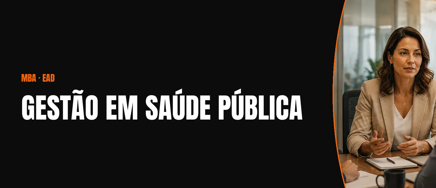 Arte do curso MBA em Gestão em Saúde Pública
