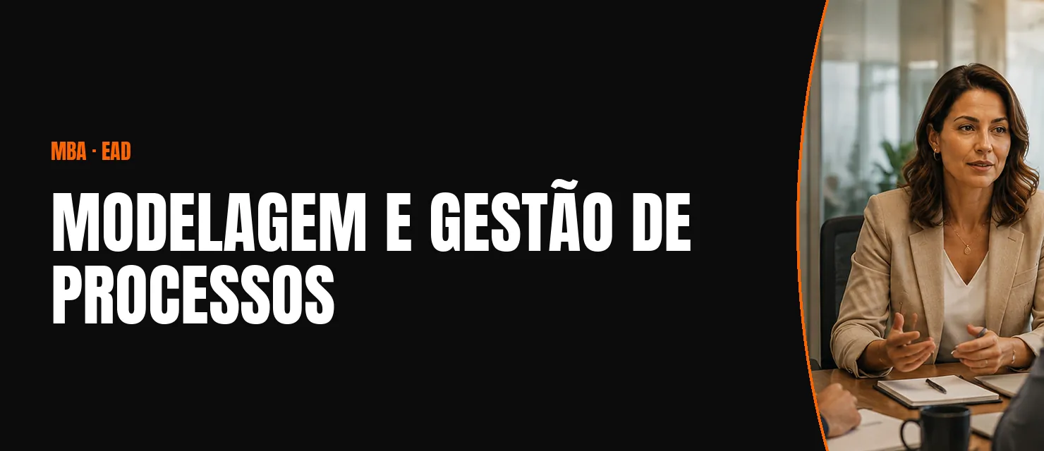 Arte do curso MBA em Modelagem e Gestão de Processos