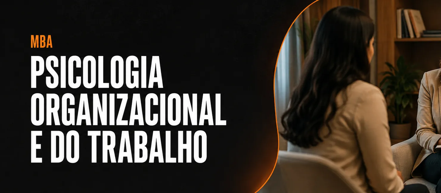 Arte do curso MBA em Psicologia Organizacional e do Trabalho