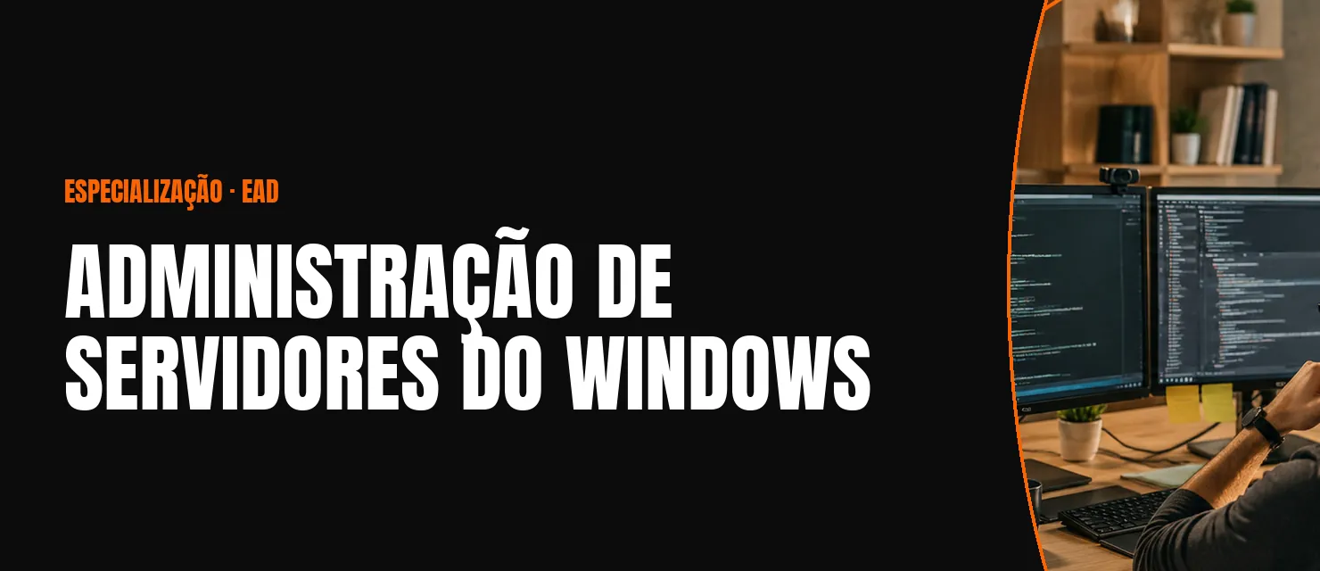 Arte do curso Administração de Servidores do Windows