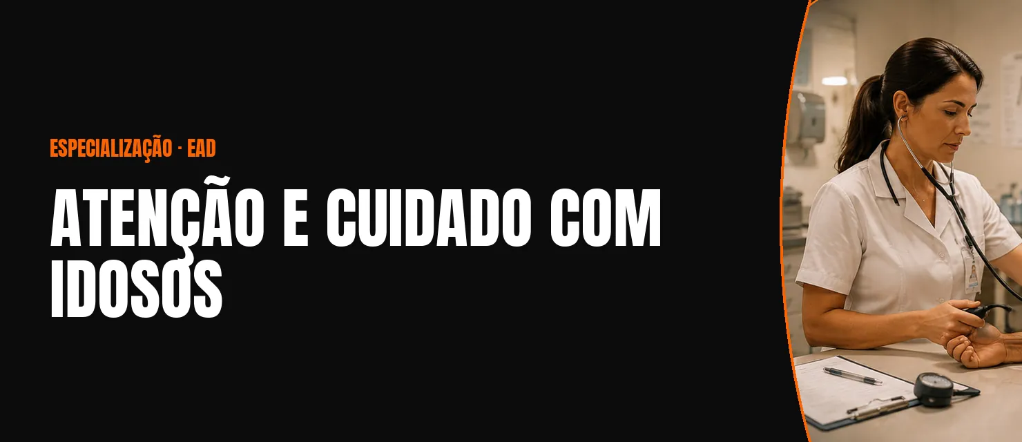 Arte do curso Atenção e Cuidado com Idosos