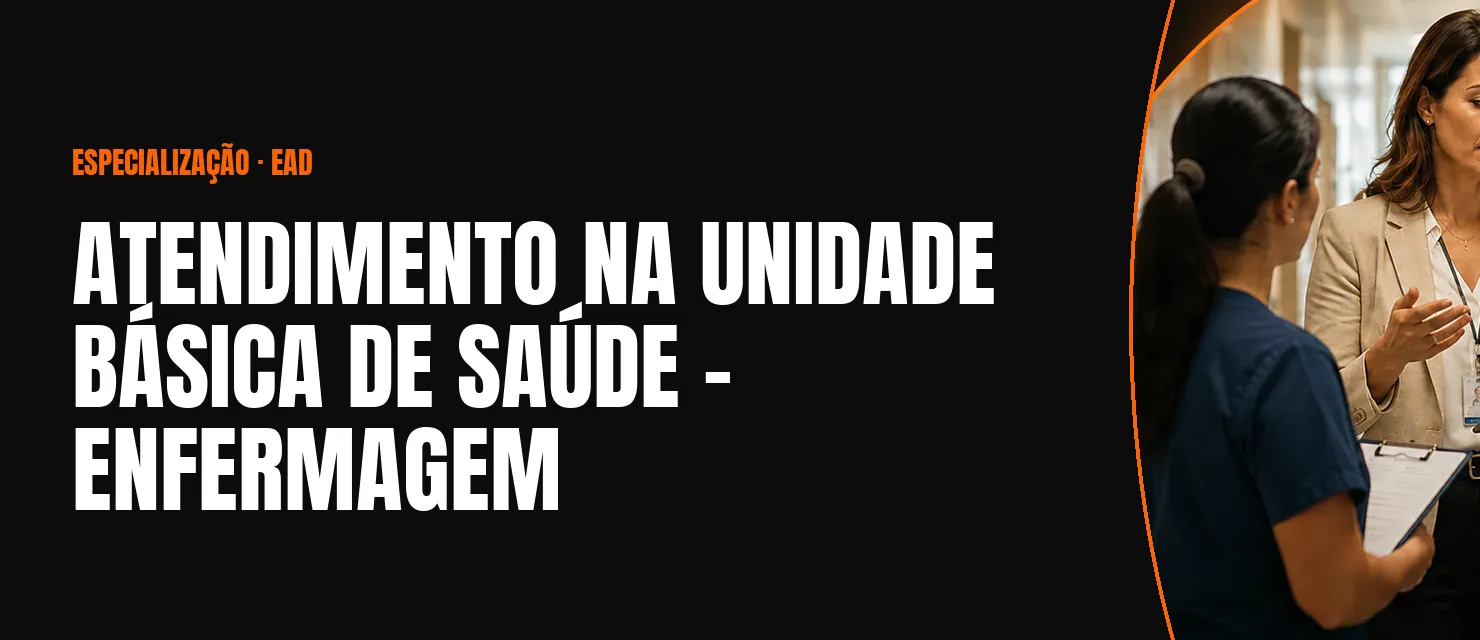 Arte do curso Atendimento na Unidade Básica de Saúde – Enfermagem