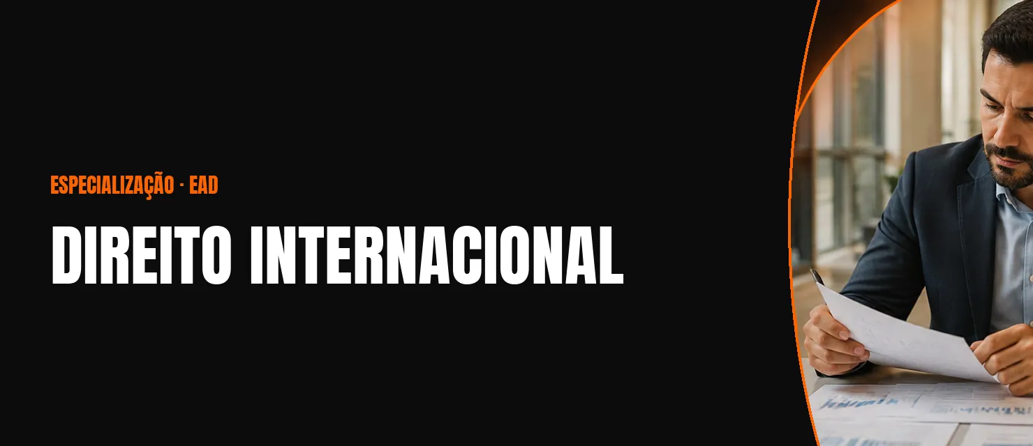 Arte do curso Direito Internacional