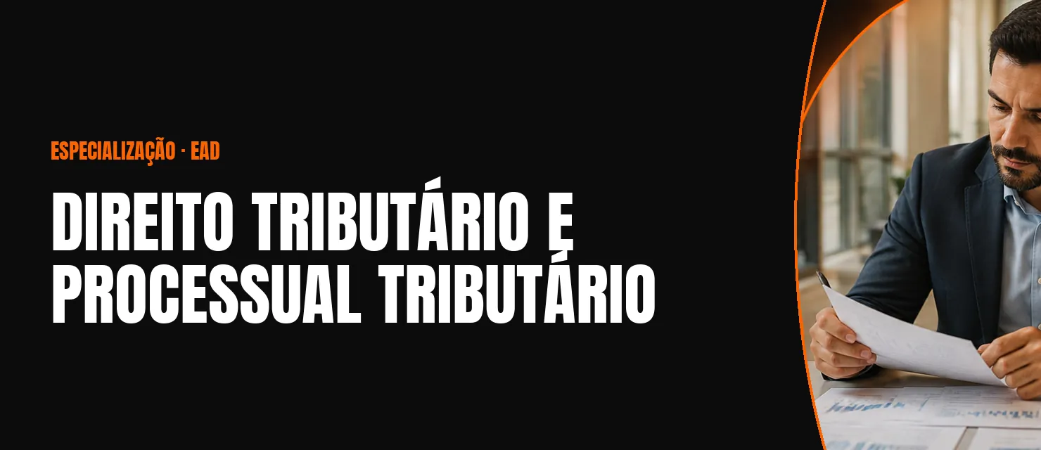 Arte do curso Direito Tributário e Processual Tributário