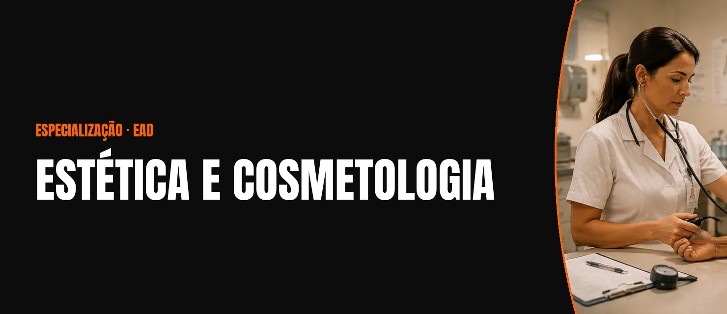 Arte do curso Estética e Cosmetologia