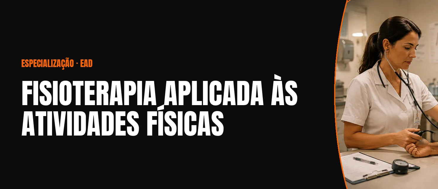 Arte do curso Fisioterapia Aplicada às Atividades Físicas