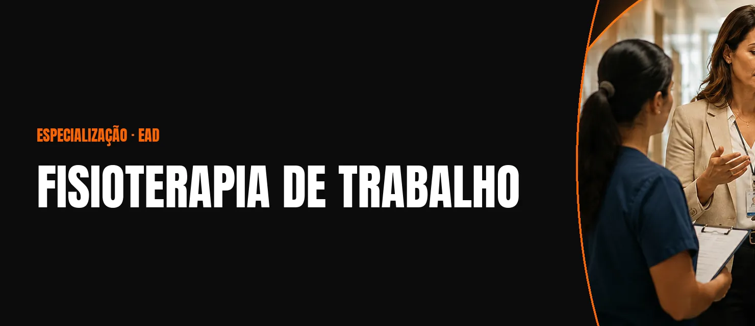 Arte do curso Fisioterapia de Trabalho