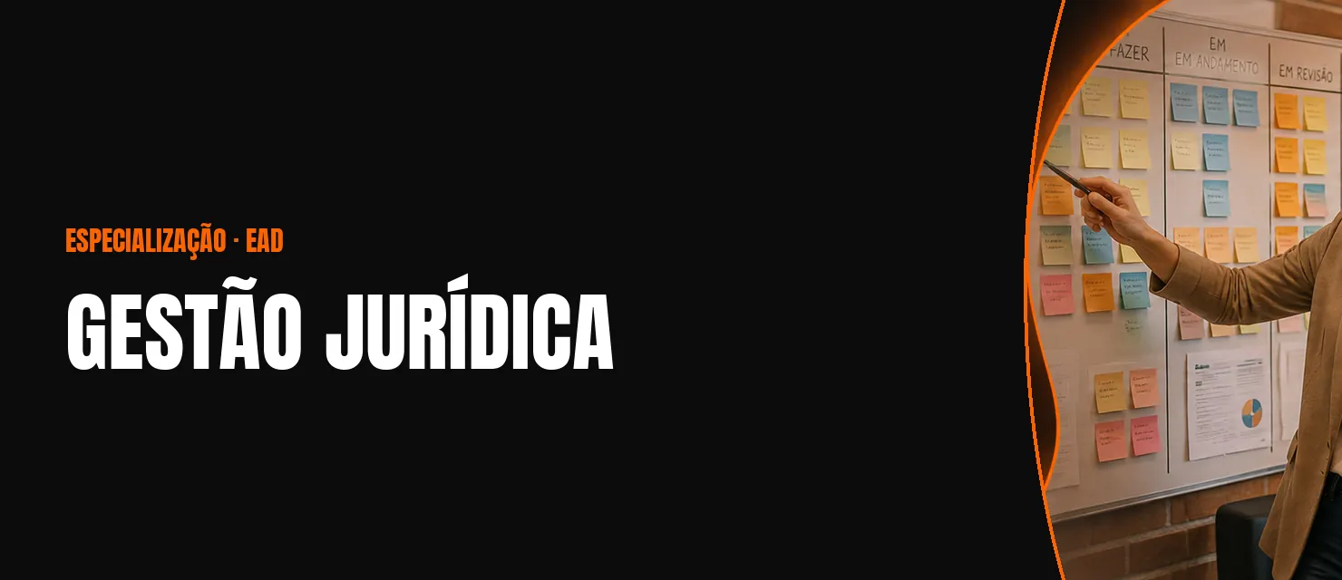 Arte do curso Gestão Jurídica