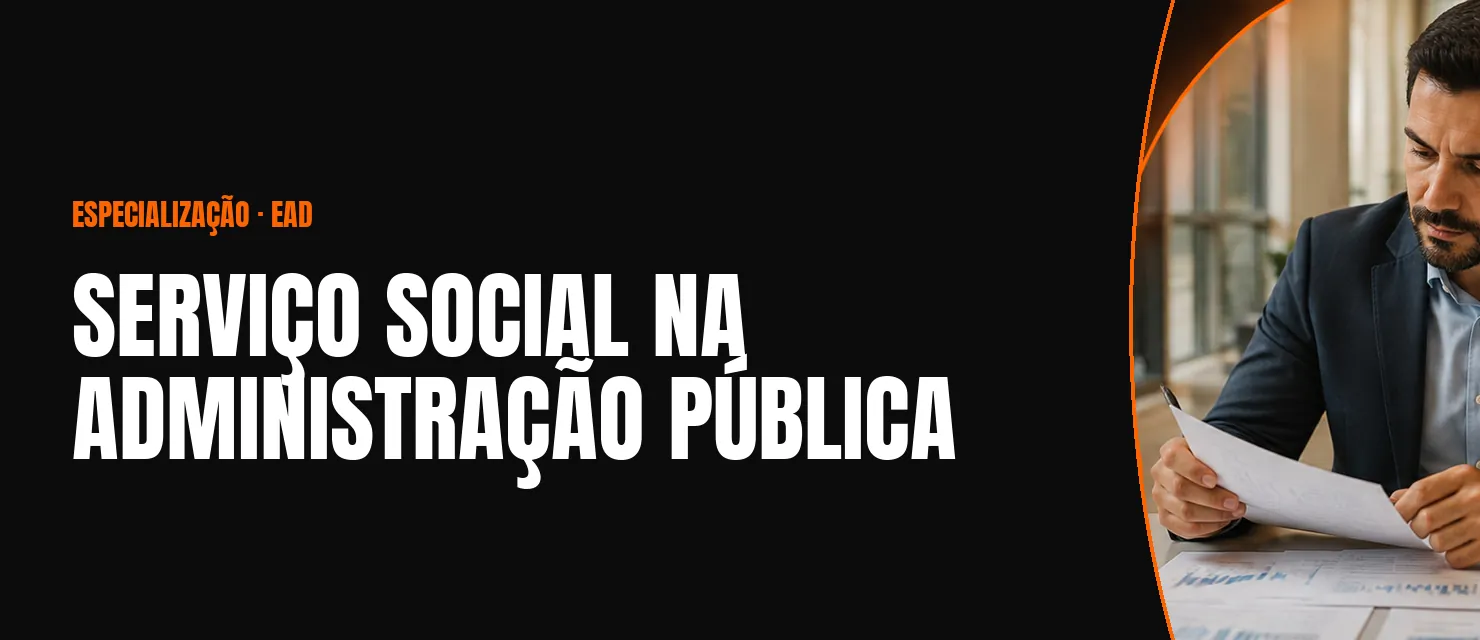 Arte do curso Serviço Social na Administração Pública