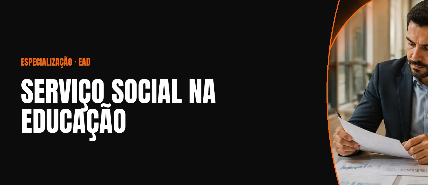Arte do curso Serviço Social na Educação