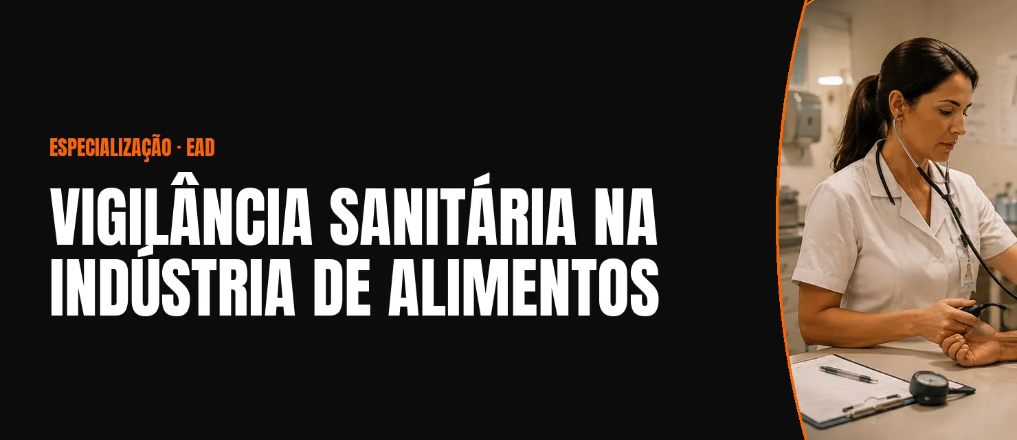 Arte do curso Vigilância Sanitária na Indústria de Alimentos